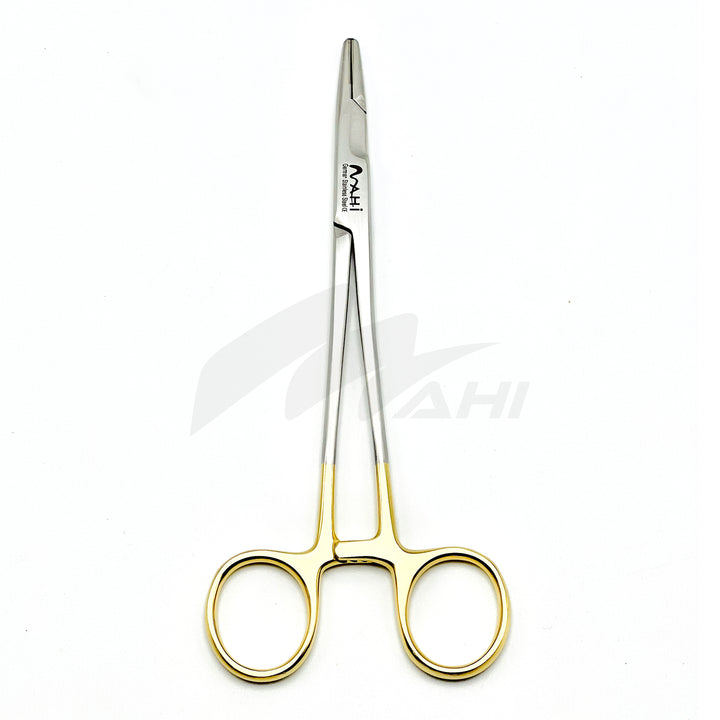 <b>MGD 357</b><br>Olsen Hegar Needle Holder with Scissor (TC) 17cm – German Stainless Steel