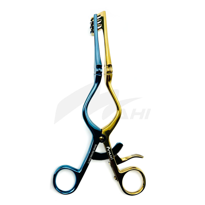 <b>MGS 202</b><br> Self-Retaining Retractor with Extra Hinge Titanium Coted 20cm