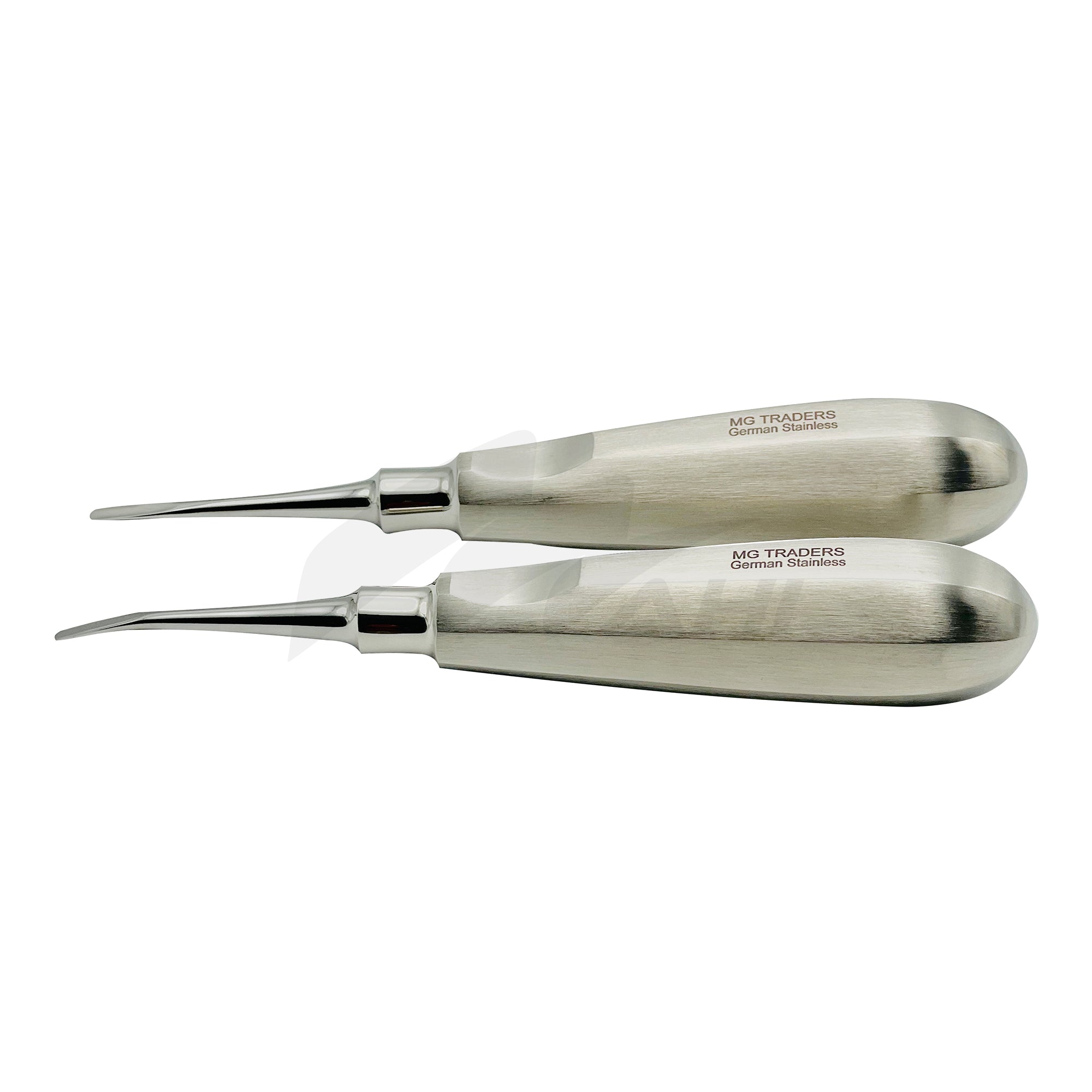 <b>MGD 214</b><br> Elevators & Luxator 3mm point Straight /Curved / German Stainless Steel 2 pcs Set