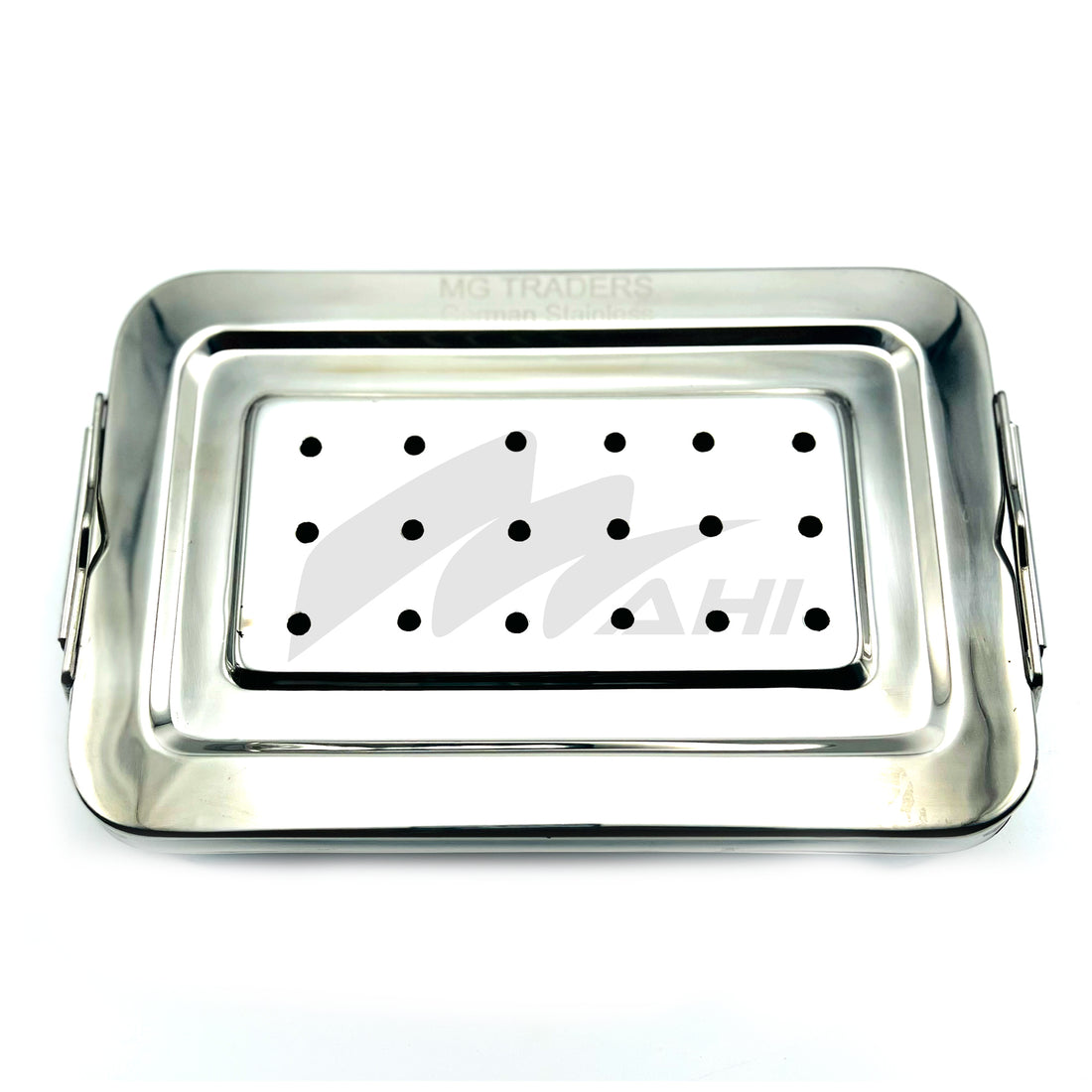 <b>MGS 379</b><br> Instruments Box With Lock (Size 8x16) (Depth 4lnch) German Stainless Steel