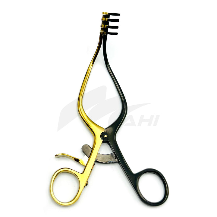 <b>MGS 204</b><br> Self-Retaining Retractor Titanium Coted 20cm German Stainless Steel
