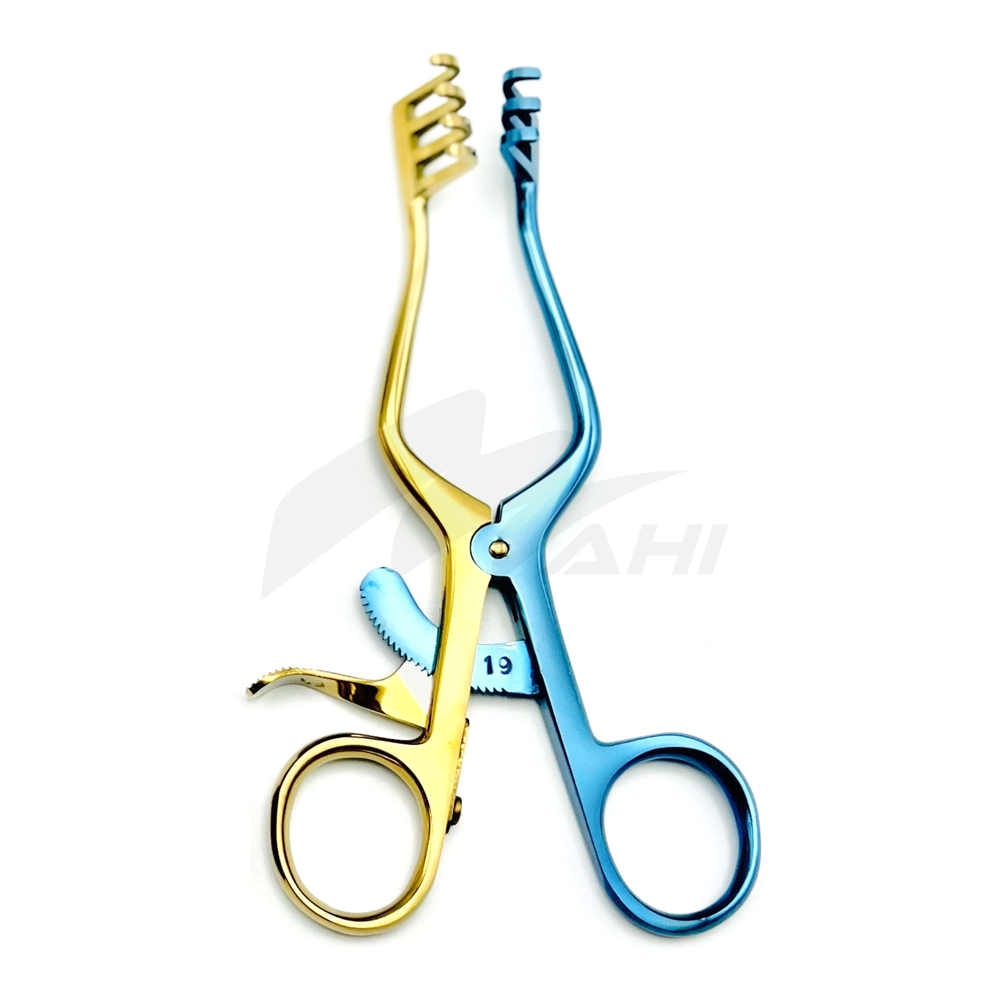 <b>MGS 208</b><br> Self-Retaining Retractor Titanium Coted 14cm German Stainless Steel