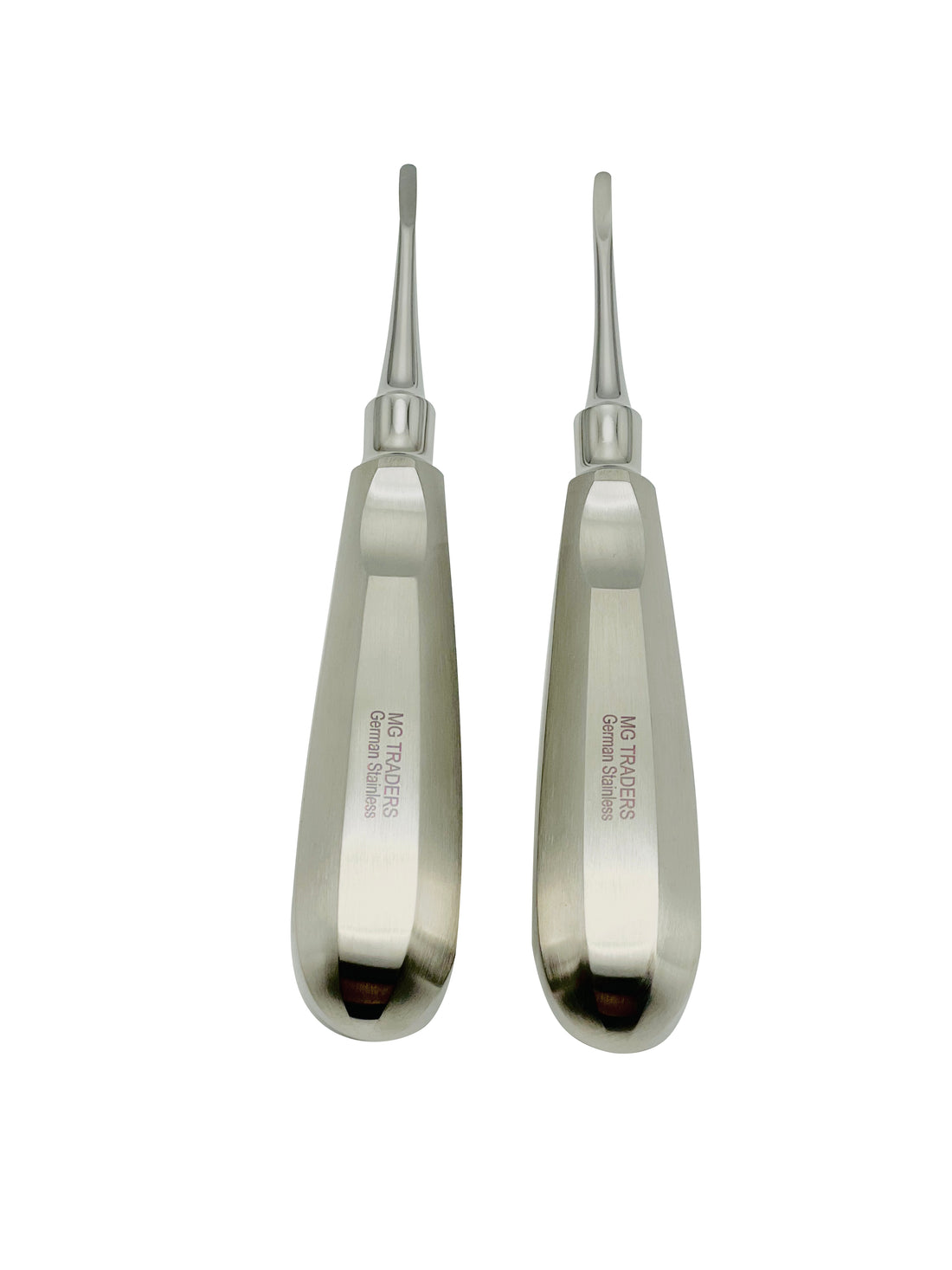 <b>MGD 217</b><br> Elevators & Luxator 4mm point Straight /Curved / German Stainless Steel 2 pcs Set