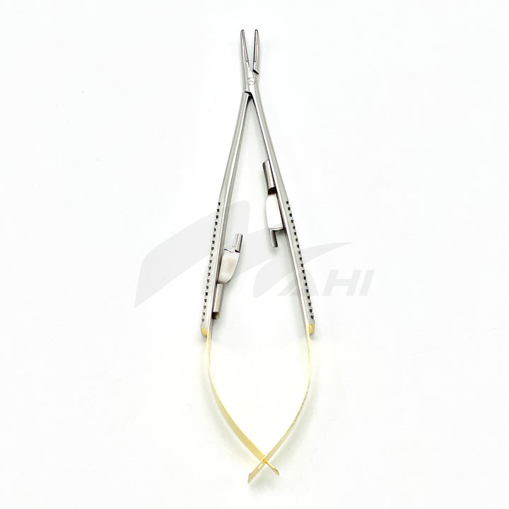 <b>MGD 333</b><br> TC Castroviejo Needle Holder 14cm Curved – German Stainless Steel