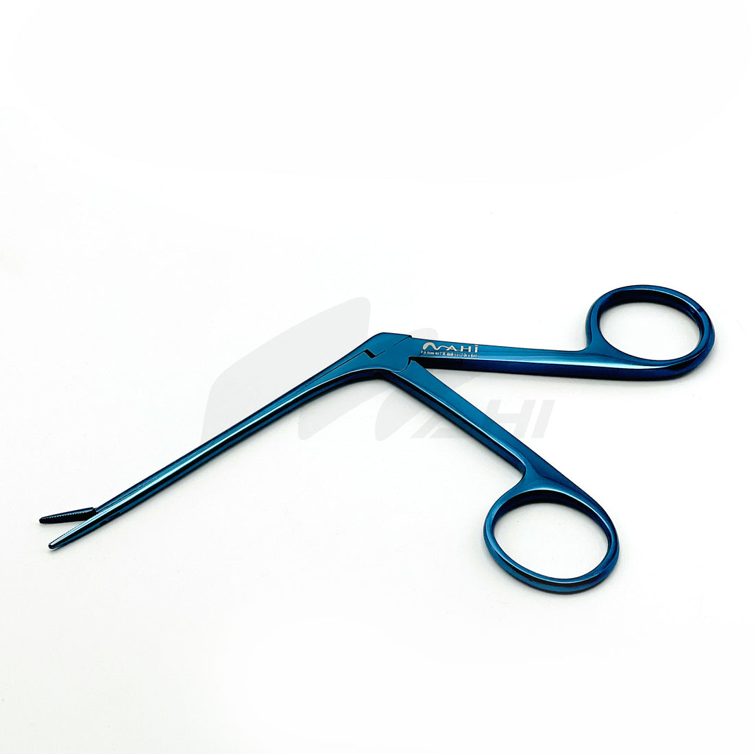 <b>MGS 163</b><br> Alligator Forceps Blue Titanium 9cm German Stainless Steel