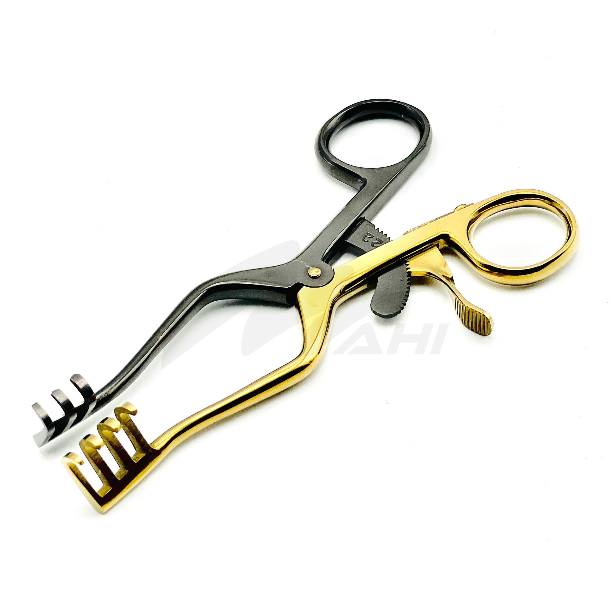 <b>MGS 208</b><br> Self-Retaining Retractor Titanium Coted 14cm German Stainless Steel