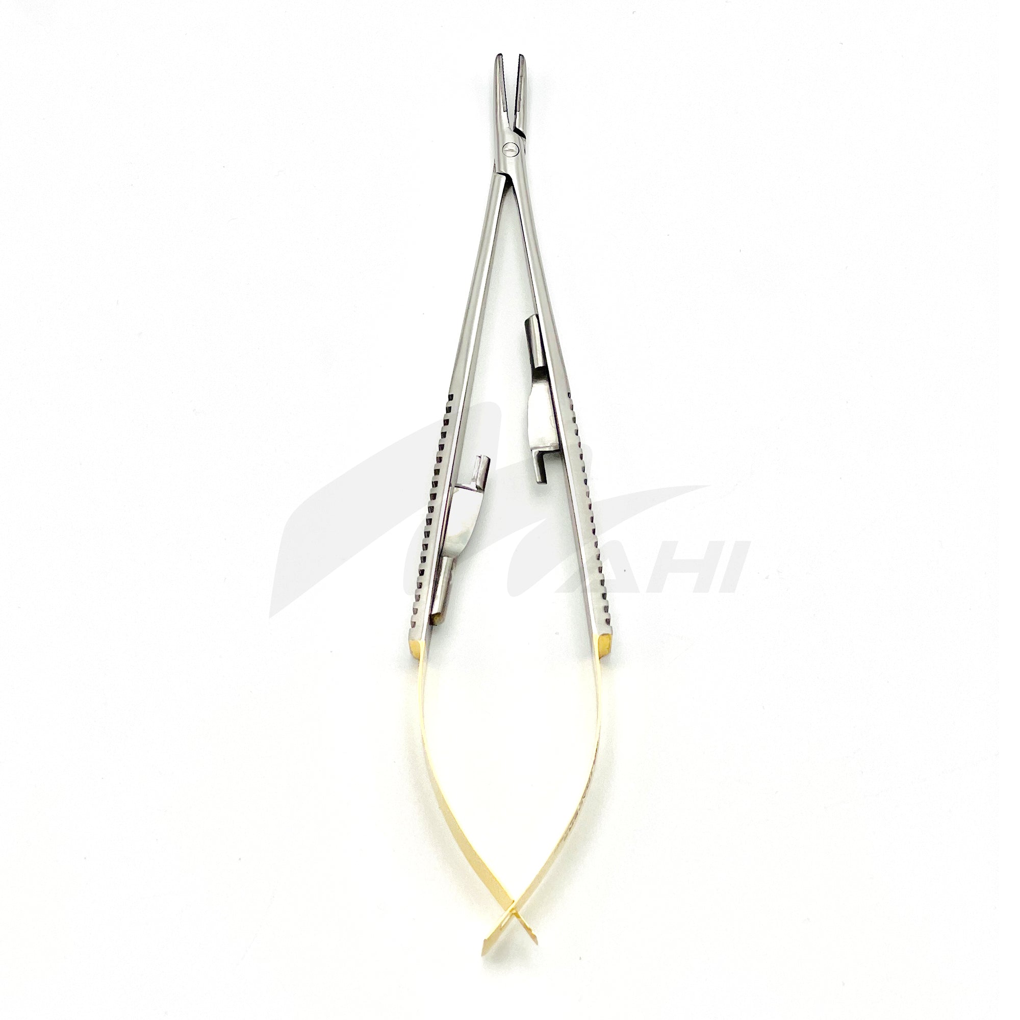 <b>MGD 331 </b><br> (TC) Castroviejo Needle Holder  Flat Handle 15cm Straight German Stainless Steel