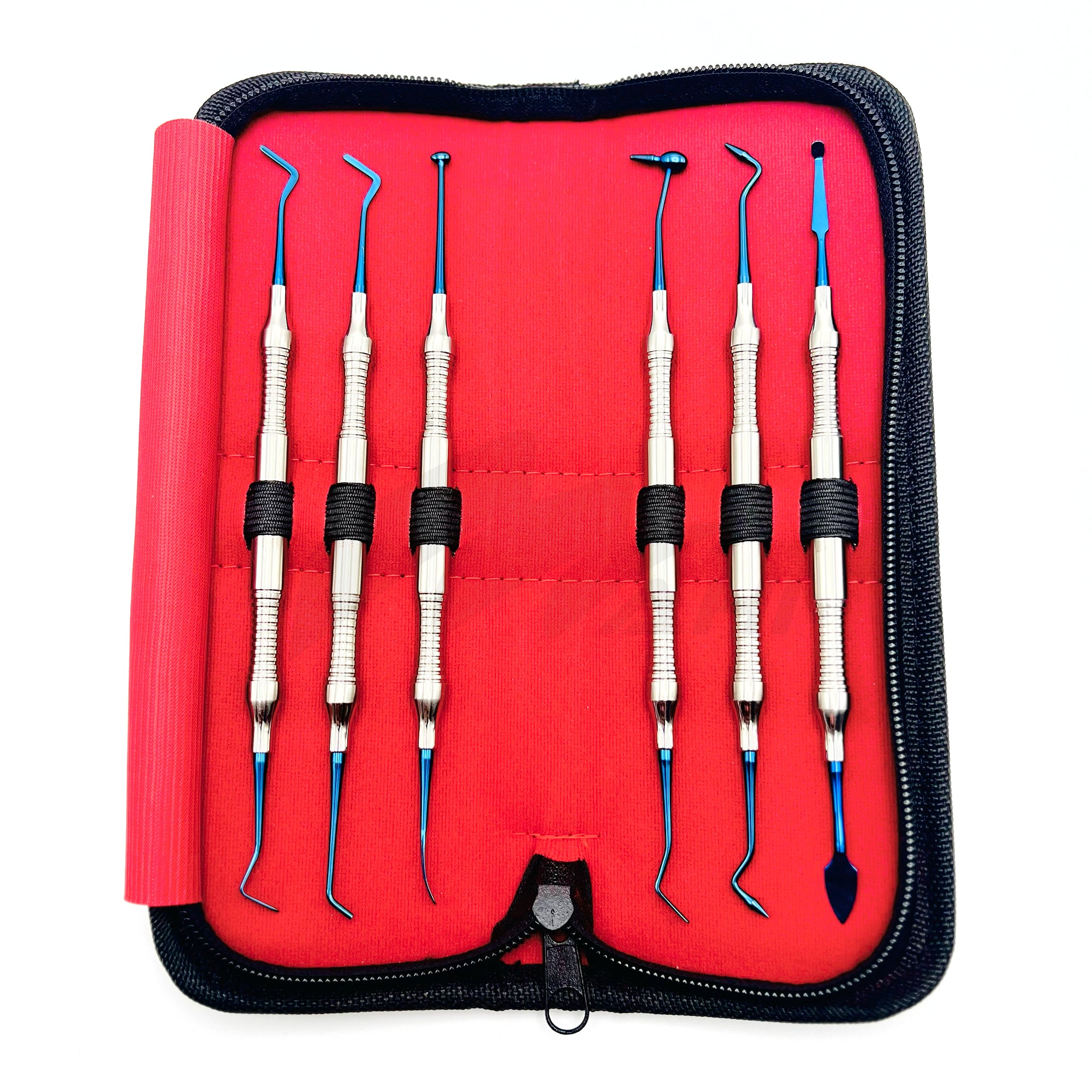 <b>MGD 485</b><br> Composite Filling 6pcs Titanium blue Point Coated  German Stainless Steel