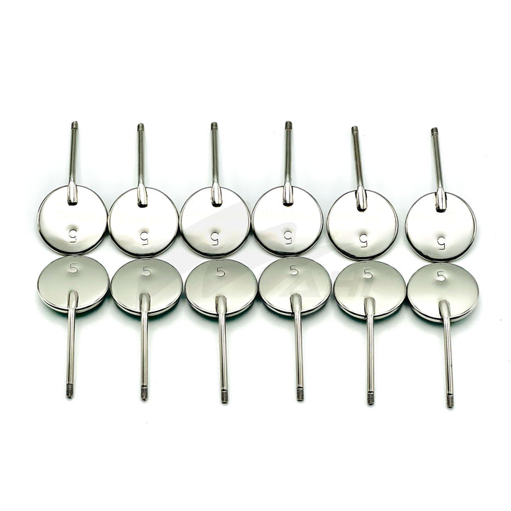 <b>MGD 477</b><br> Mouth Mirrors no5 (Front Surface) 12pcsBox German Stainless Steel