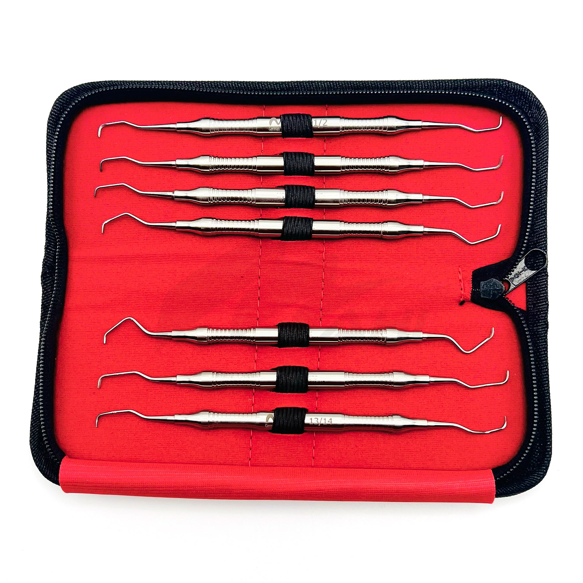 <b>MGD 489</b><br> Gracey Curette 7pcs Thin Handle German Stainless Steel