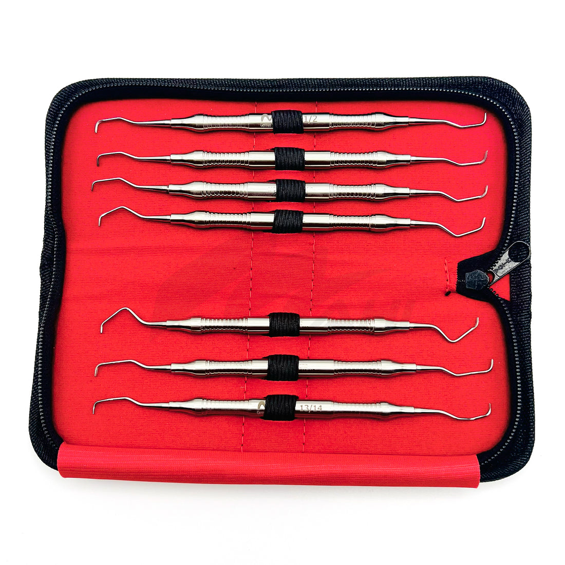 <b>MGD 489</b><br> Gracey Curette 7pcs Thin Handle German Stainless Steel