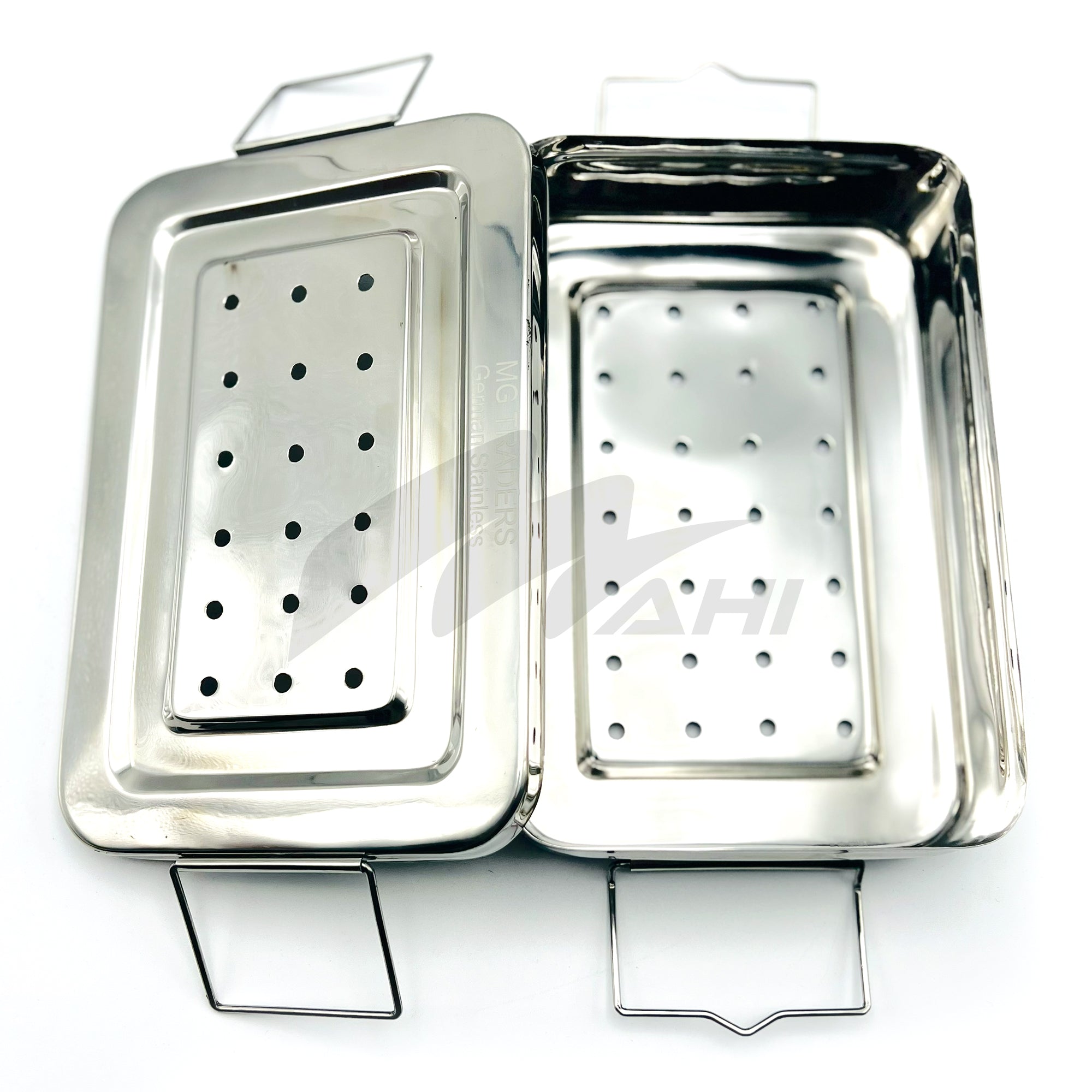 <b>MGS 379</b><br> Instruments Box With Lock (Size 8x16) (Depth 4lnch) German Stainless Steel
