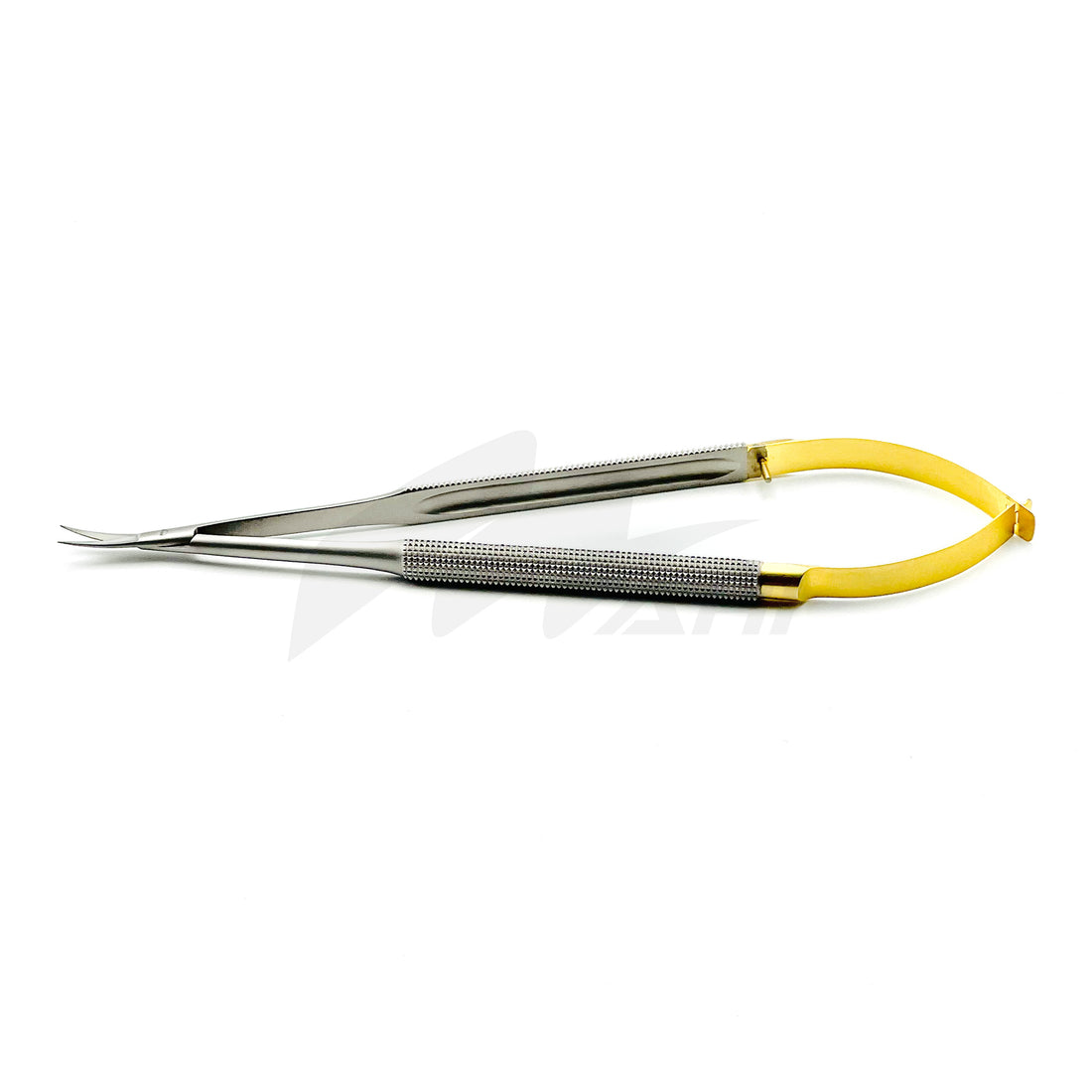 <b>MGD 310</b><br>TC Castroviejo Scissor Flat Handle 17cm Curved – German Stainless Steel