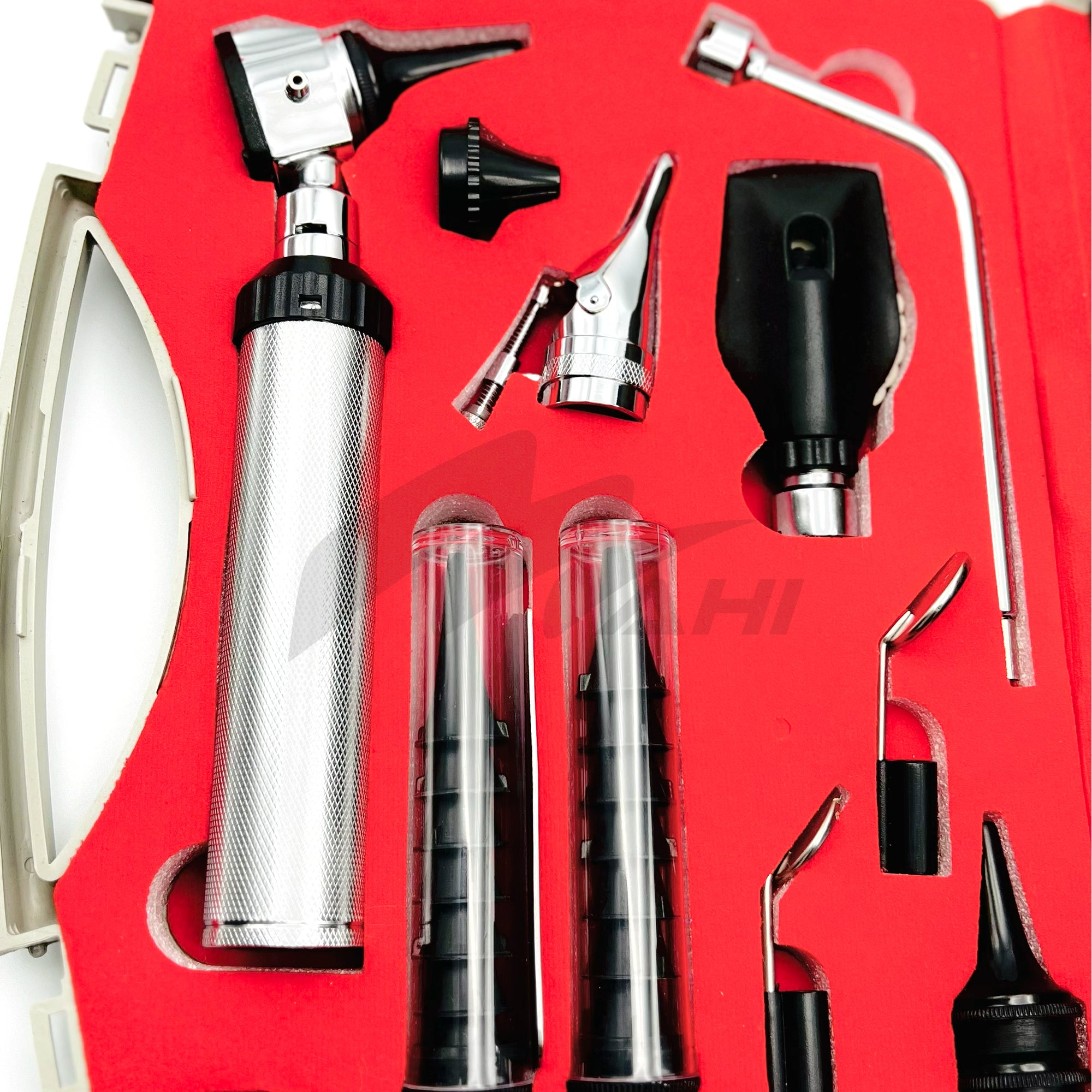 <b>MGS 385</b><br> ENT Diagnostic Complete Set With Ophthalmoscope  German Stainless Steel