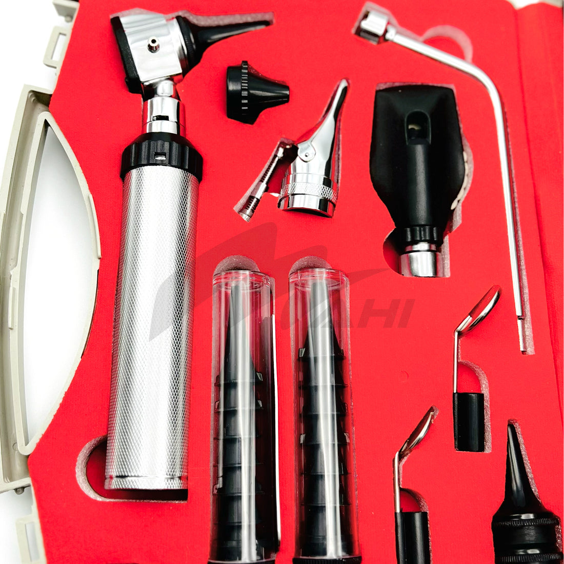 <b>MGS 385</b><br> ENT Diagnostic Complete Set With Ophthalmoscope  German Stainless Steel