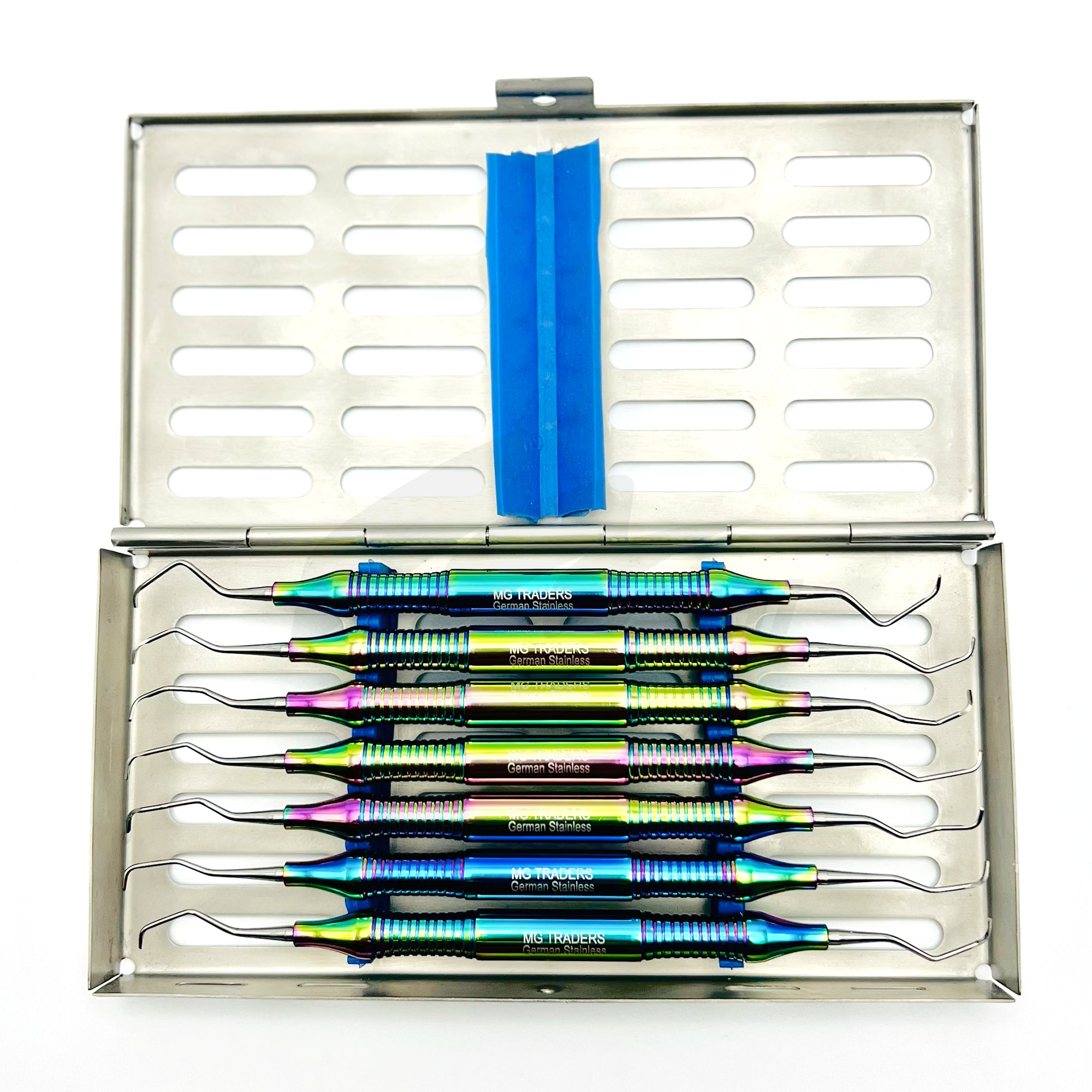 <b>MGD 487</b><br> Gracey Curette 7pcs Multi With Thick Handle German Stainless Steel
