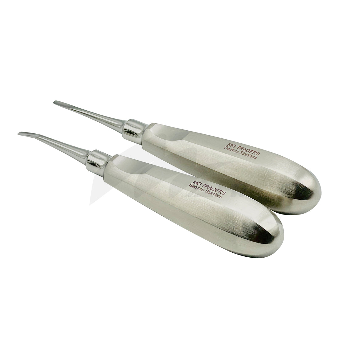 <b>MGD 214</b><br> Elevators & Luxator 3mm point Straight /Curved / German Stainless Steel 2 pcs Set