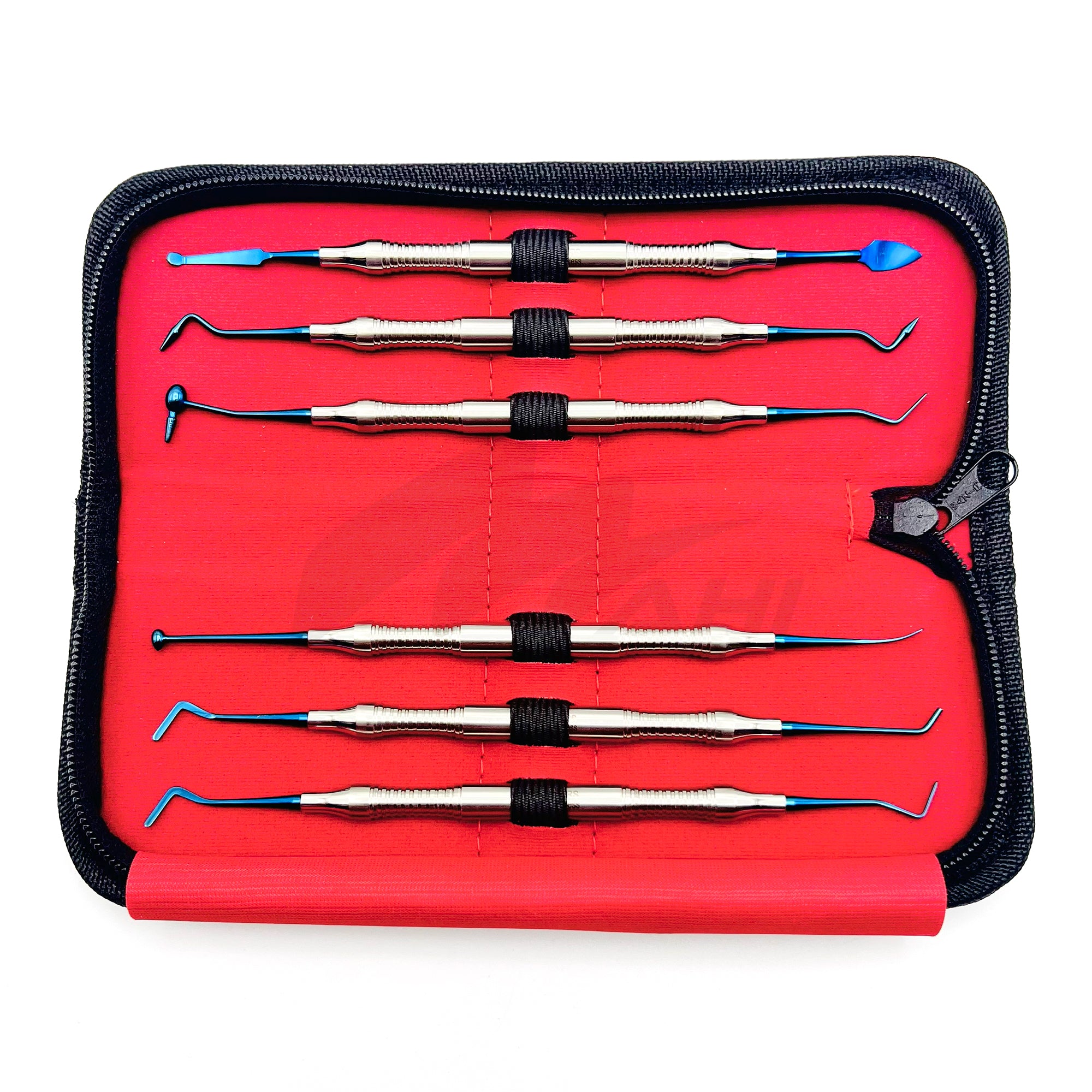 <b>MGD 485</b><br> Composite Filling 6pcs Titanium blue Point Coated  German Stainless Steel