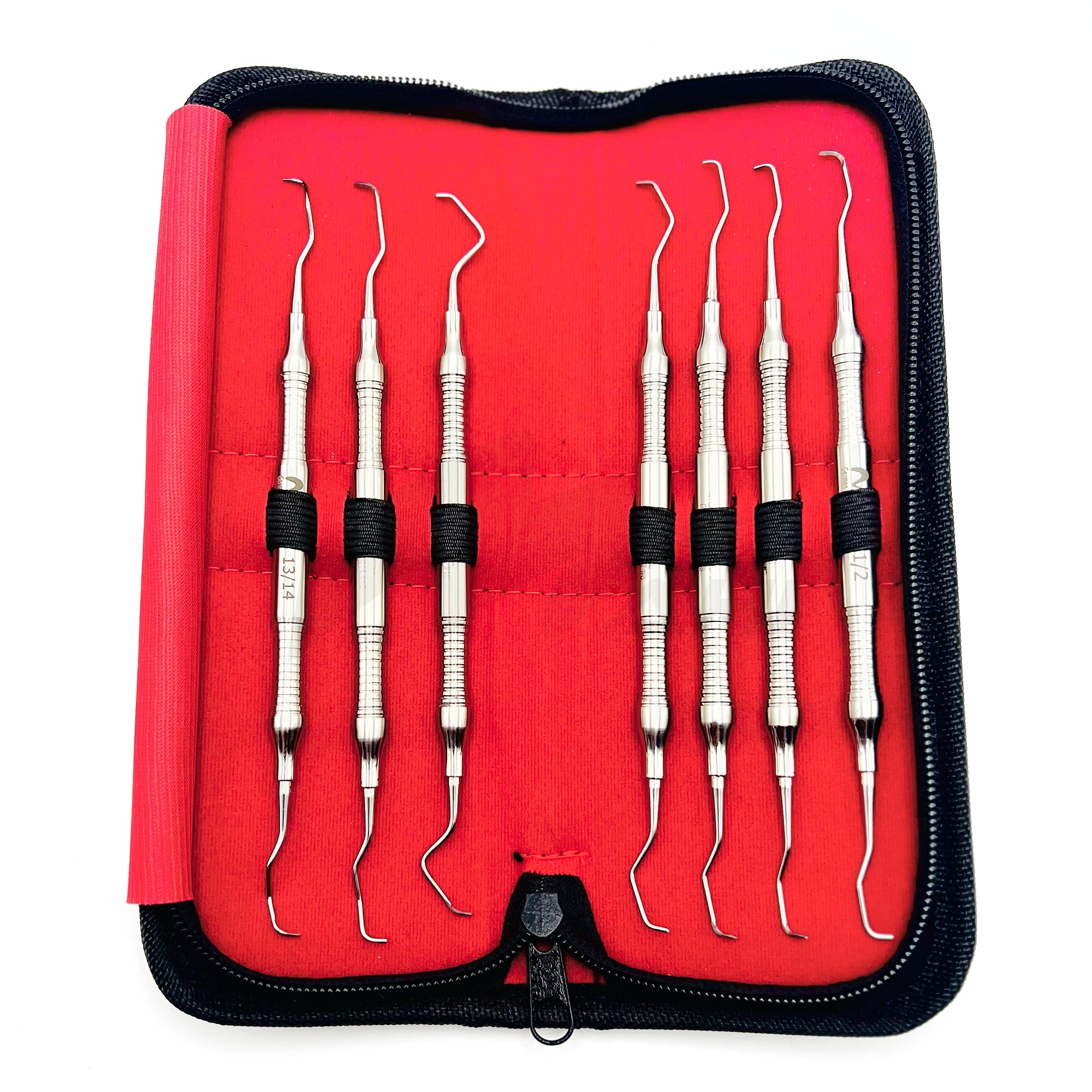 <b>MGD 489</b><br> Gracey Curette 7pcs Thin Handle German Stainless Steel