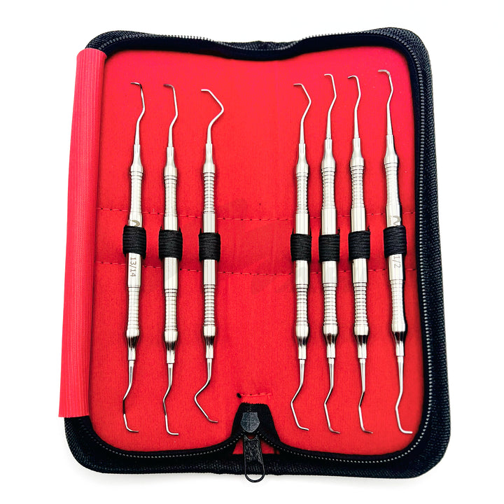 <b>MGD 489</b><br> Gracey Curette 7pcs Thin Handle German Stainless Steel