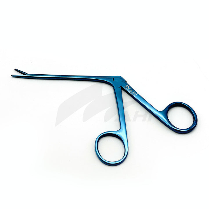 <b>MGS 163</b><br> Alligator Forceps Blue Titanium 9cm German Stainless Steel