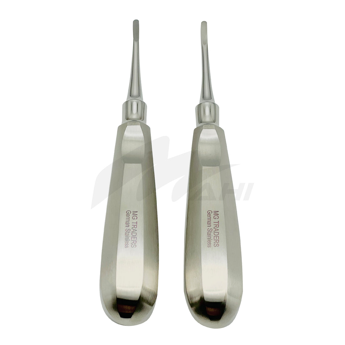 <b>MGD 214</b><br> Elevators & Luxator 3mm point Straight /Curved / German Stainless Steel 2 pcs Set