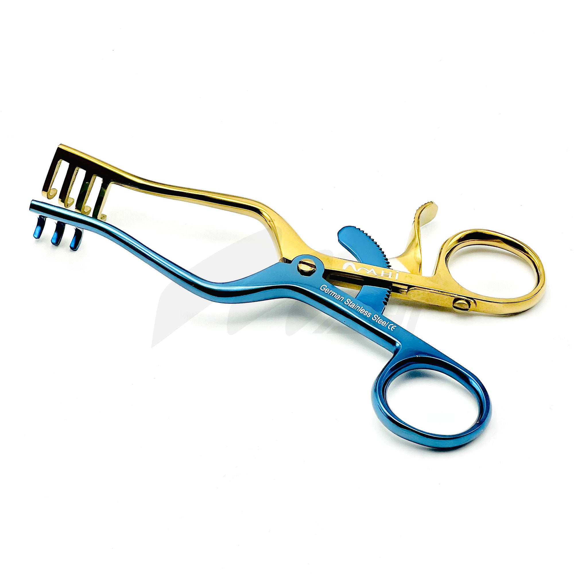 <b>MGS 208</b><br> Self-Retaining Retractor Titanium Coted 14cm German Stainless Steel