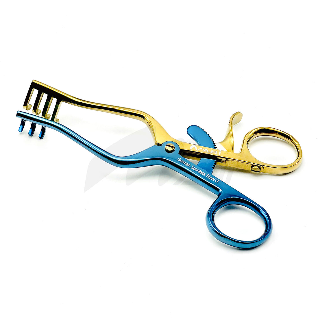 <b>MGS 208</b><br> Self-Retaining Retractor Titanium Coted 14cm German Stainless Steel