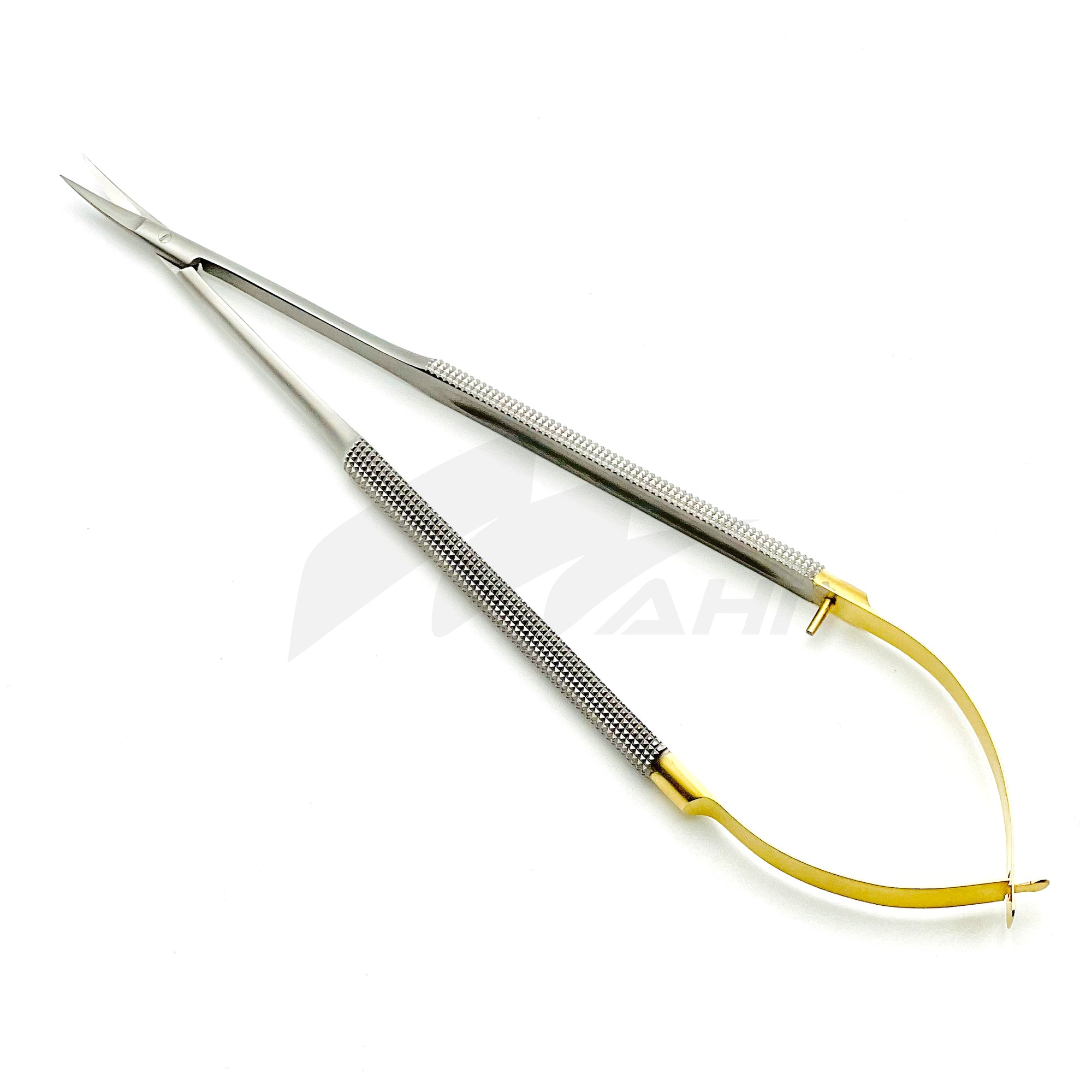 <b>MGD 310</b><br>TC Castroviejo Scissor Flat Handle 17cm Curved – German Stainless Steel