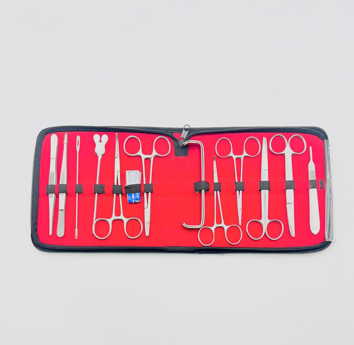 Surgical Dissecting 15 pcs Of Kit Stainless Steel