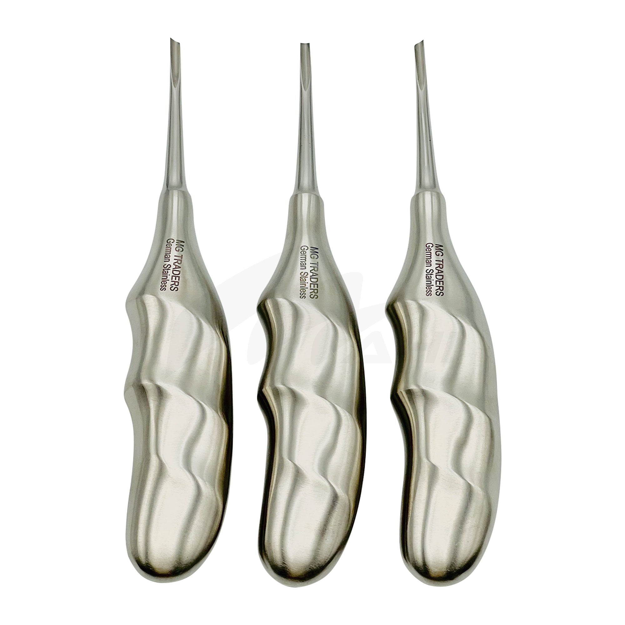<b>MGD 208</b><br> Elevators Coupland Left/Right/Straight German Stainless Steel 3Pcs Set