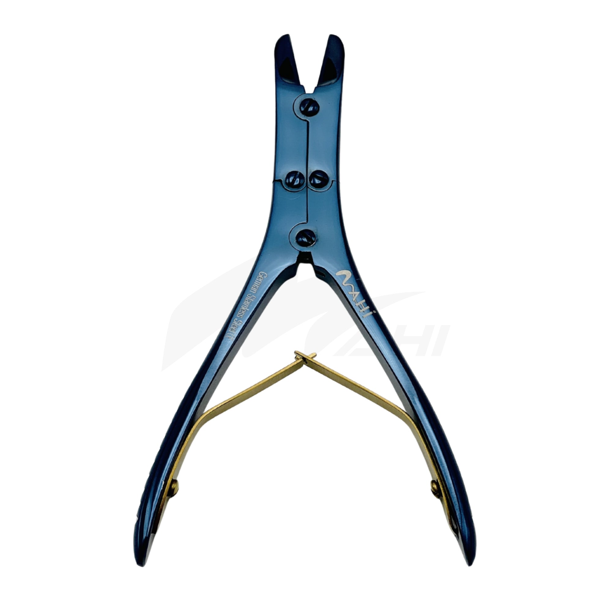 <b>MGS 115</b><br> Bone Cutter Straight 15cm Blue Titanium German Stainless Steel