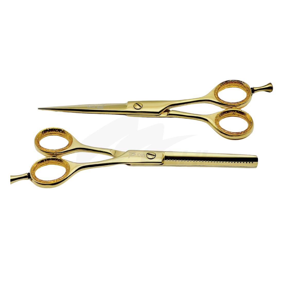 <b>MGB 103</b><br> PROFESSIONAL BARBAR HAIRDRESSING RAZOR SCISSOR & THING GOLD COATED 6" GURMAN STAINLESS STEEL