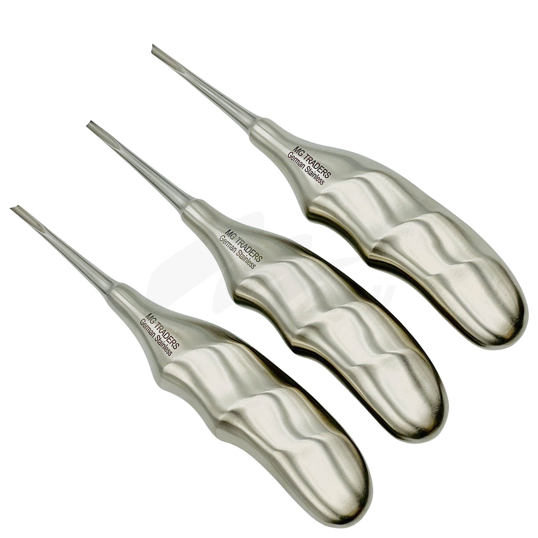 <b>MGD 208</b><br> Elevators Coupland Left/Right/Straight German Stainless Steel 3Pcs Set