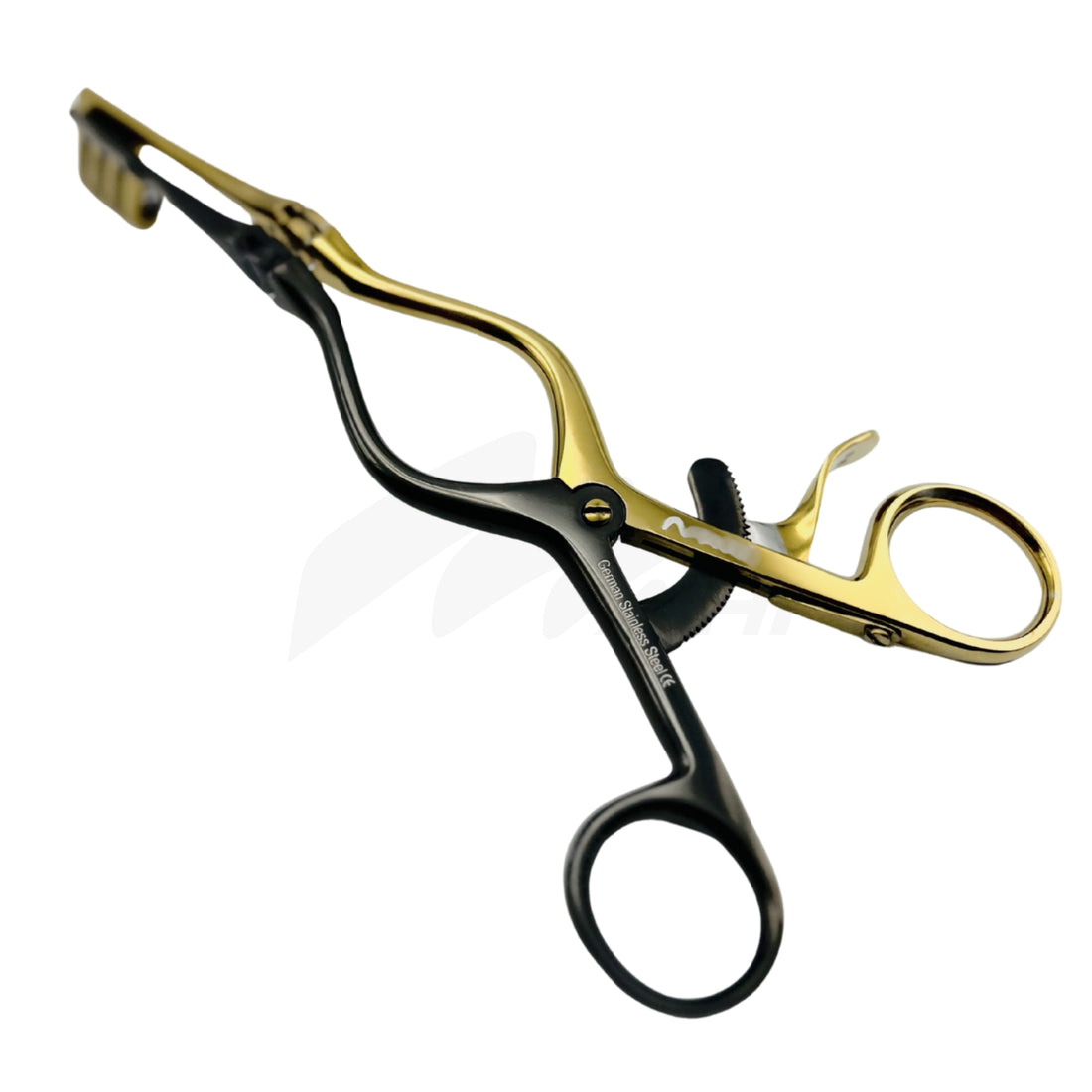 <b>MGS 202</b><br> Self-Retaining Retractor with Extra Hinge Titanium Coted 20cm