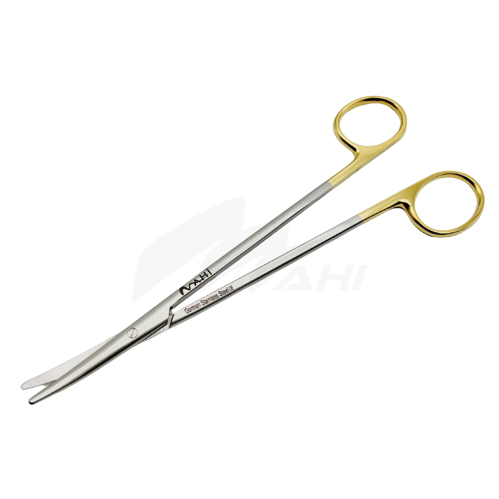 <b>MGS 263</b><br> Metzenbaum Tonsil Scissor With Gold18cm German Stainless Steel
