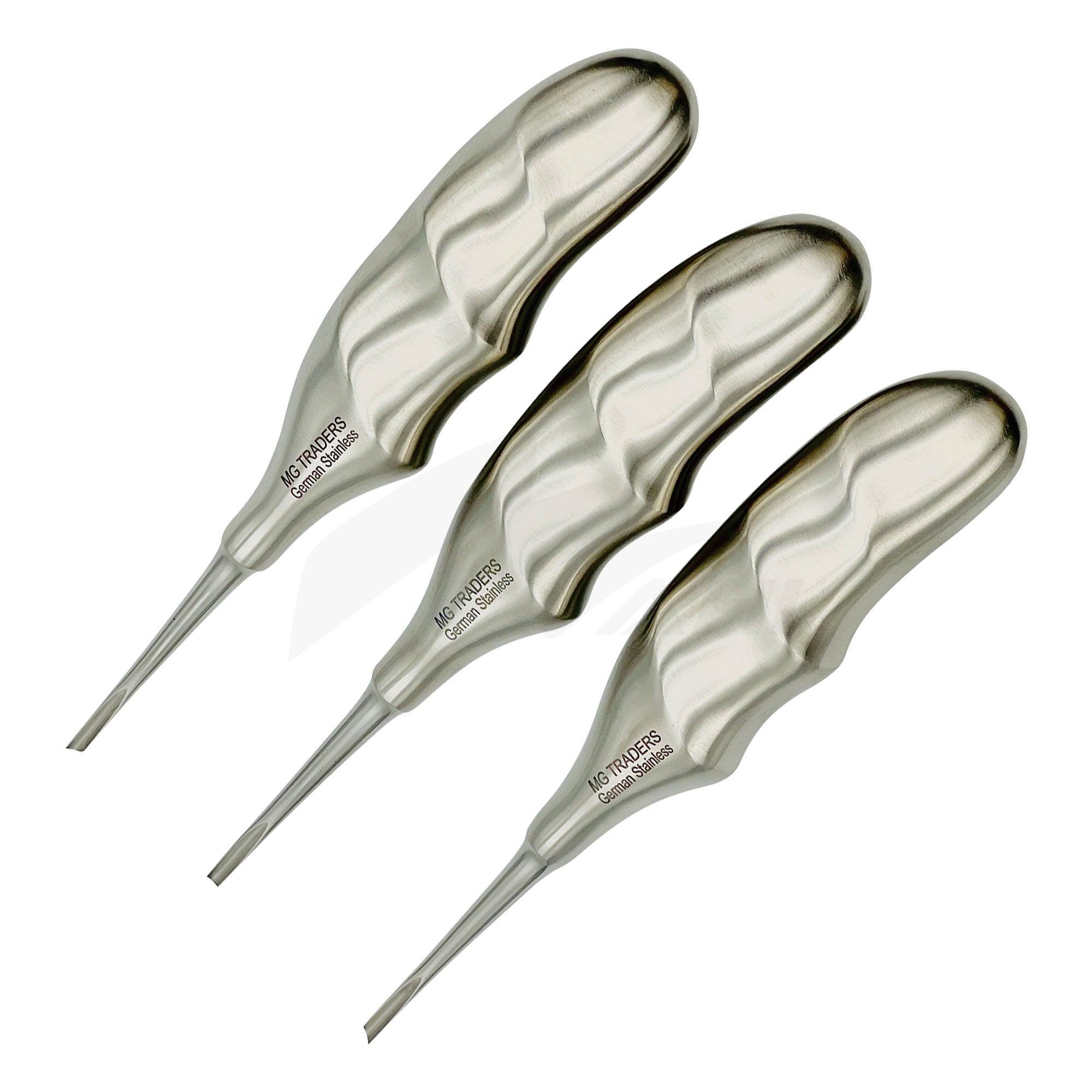 <b>MGD 208</b><br> Elevators Coupland Left/Right/Straight German Stainless Steel 3Pcs Set