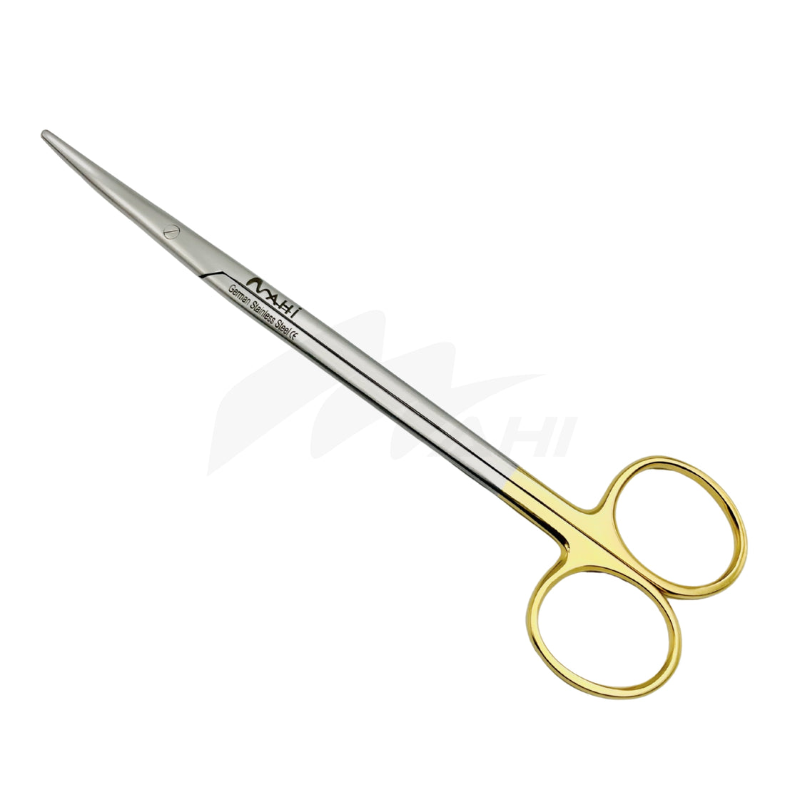 <b>MGS 263</b><br> Metzenbaum Tonsil Scissor With Gold18cm German Stainless Steel