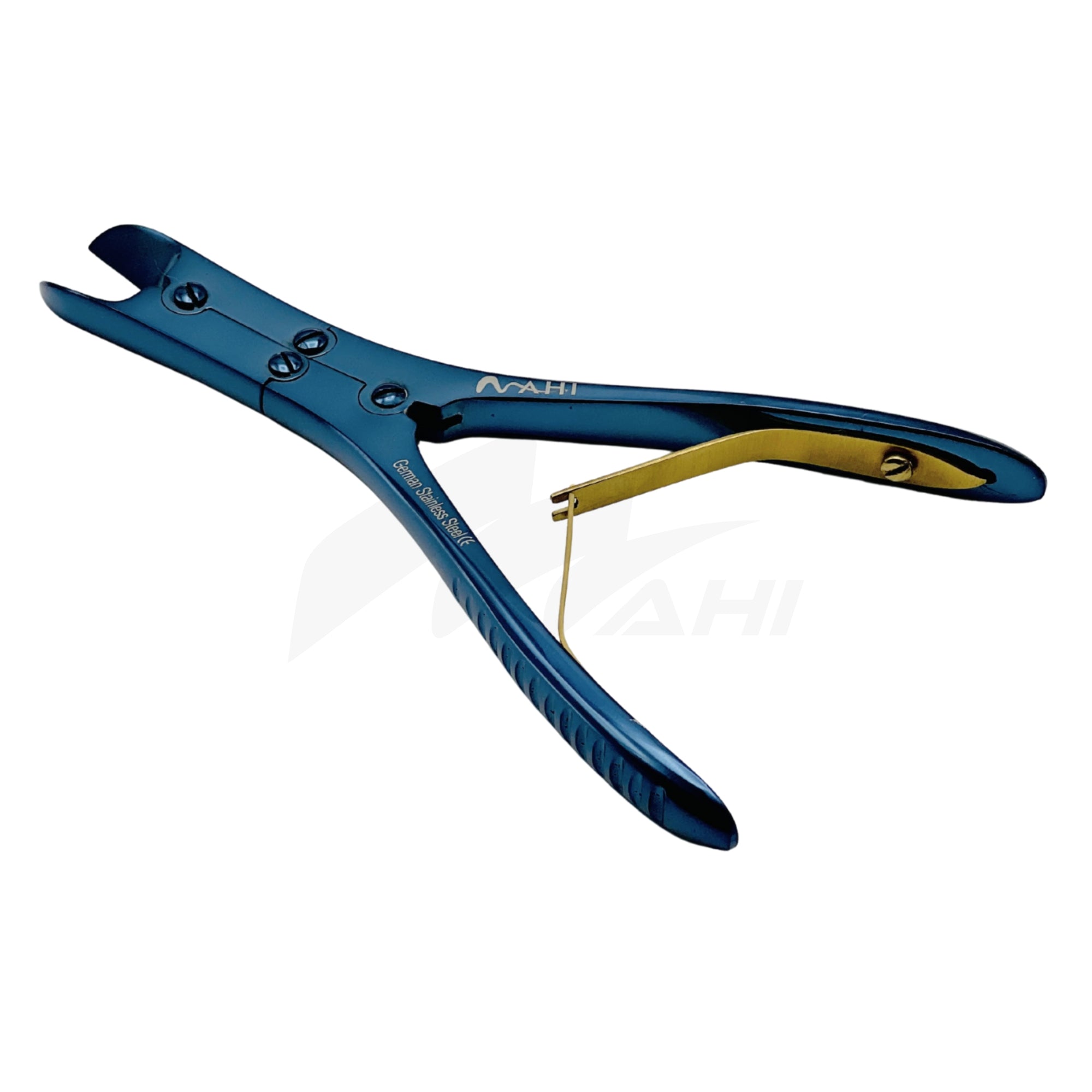 <b>MGS 115</b><br> Bone Cutter Straight 15cm Blue Titanium German Stainless Steel